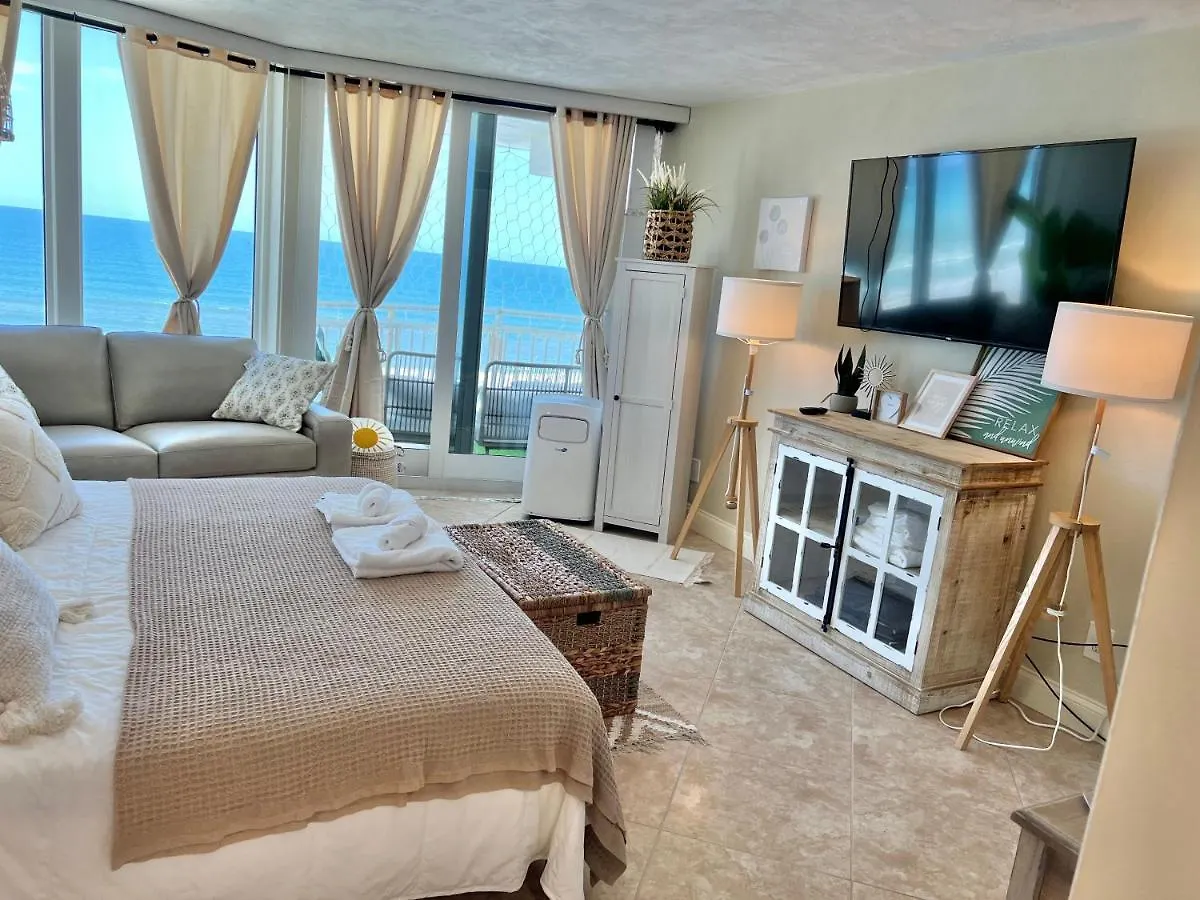 Apartment Beach Oasis 704 Lovely Daytona Ocean Front For 5 Sleeps Up To 12 Daytona Beach